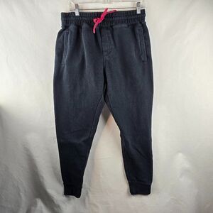 Independent Sweatpants Mens Small Black Joggers Athleisure Drawstring Spell Out